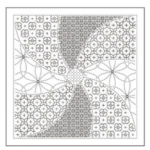 Sashiko Sampler H1144 White