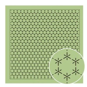 Sashiko Sampler H8019 Green